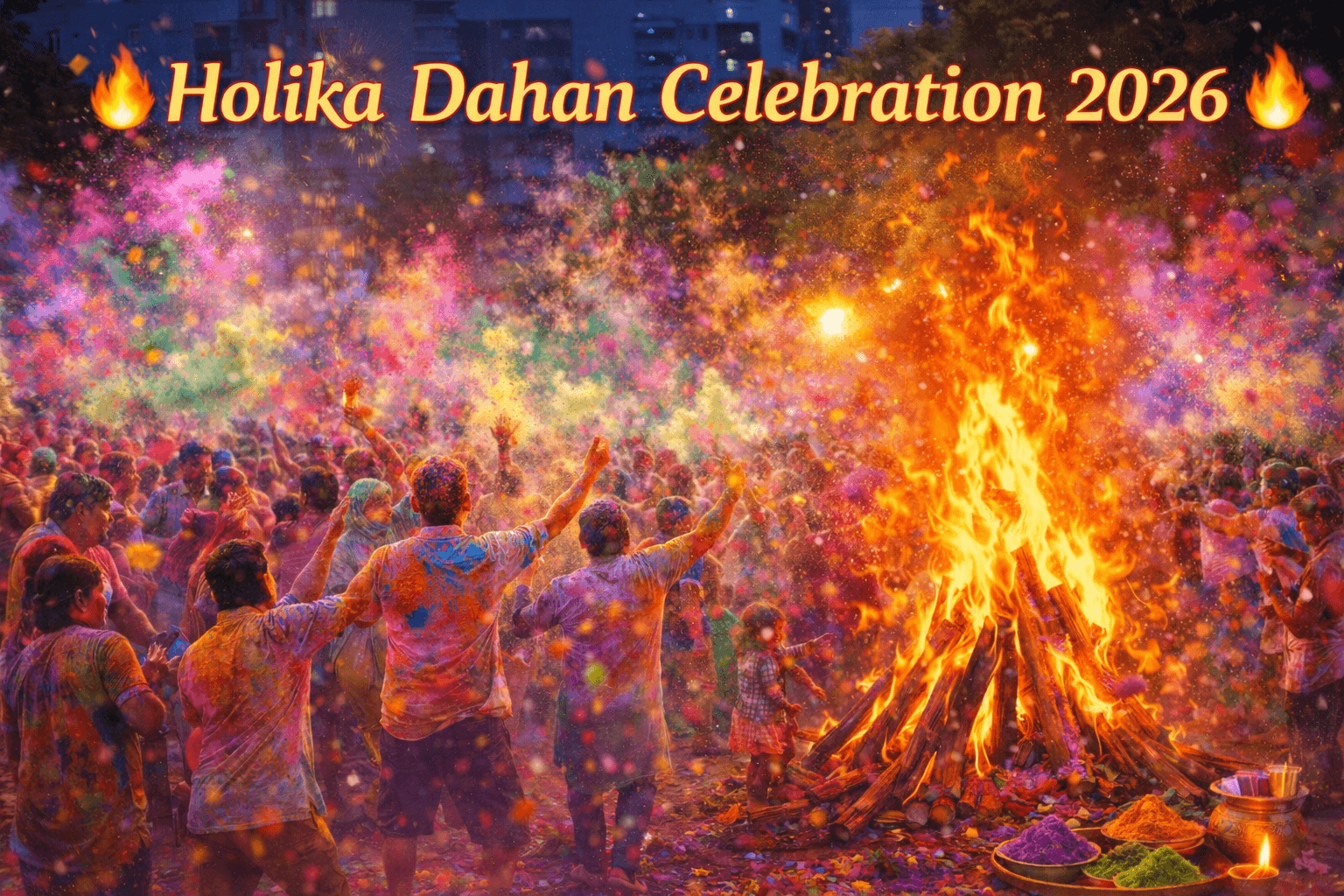     🔥 Holika Dahan Celebration 2026